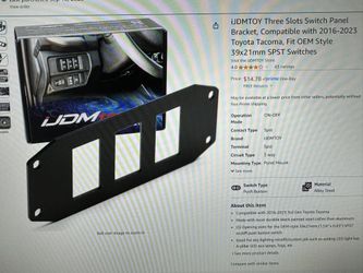 Toyota Tacoma Switch Panel 