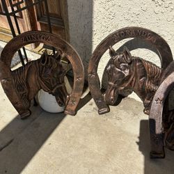 Horse Shoe Ornament Metal Each One No Name Its 55 Each Or With Name Or Last name Its 80 Each