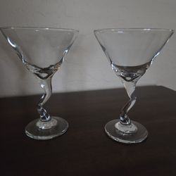 Martini/Dessert Glasses, New, giftable $3.00 ea 7"tall