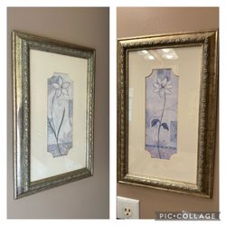 Orchid Floral Wall Art Pair