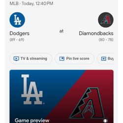 Dbacks Vs Dodgers 