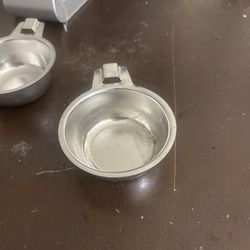 Stainless Steel Egg Poacher Cup Replacements , Lot of 2