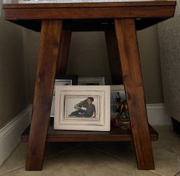 Set Of (2) Wood Living Room Tables