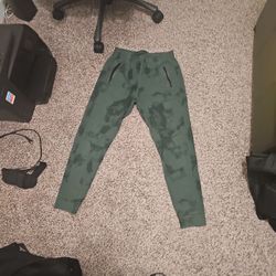 Green Joggers With Zipper Pockets