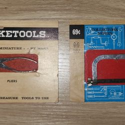 Vintage Miniature POCKETOOLS By Marx (Pliers and Hack Saw)