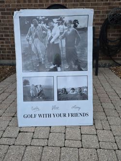 The Three Stooges Golf Poster