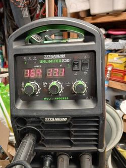 Titanium Unlimited 200 Welder / Spool Gun / Argon Tank - $650