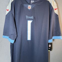 Men's Tennessee Titans Cameron Ward Nike Navy 2025 NFL Draft First Round Pick