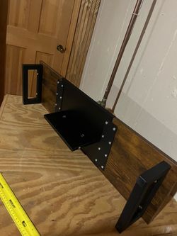 Wood and Metal computer screen stand