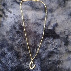 C Initial Necklace