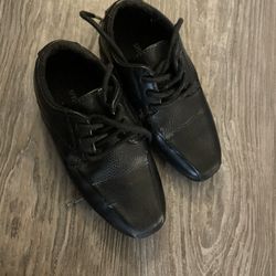 Kids 7 1/2 Black Dress Shoes
