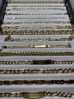 14k Solid Gold we have bracelet for all family