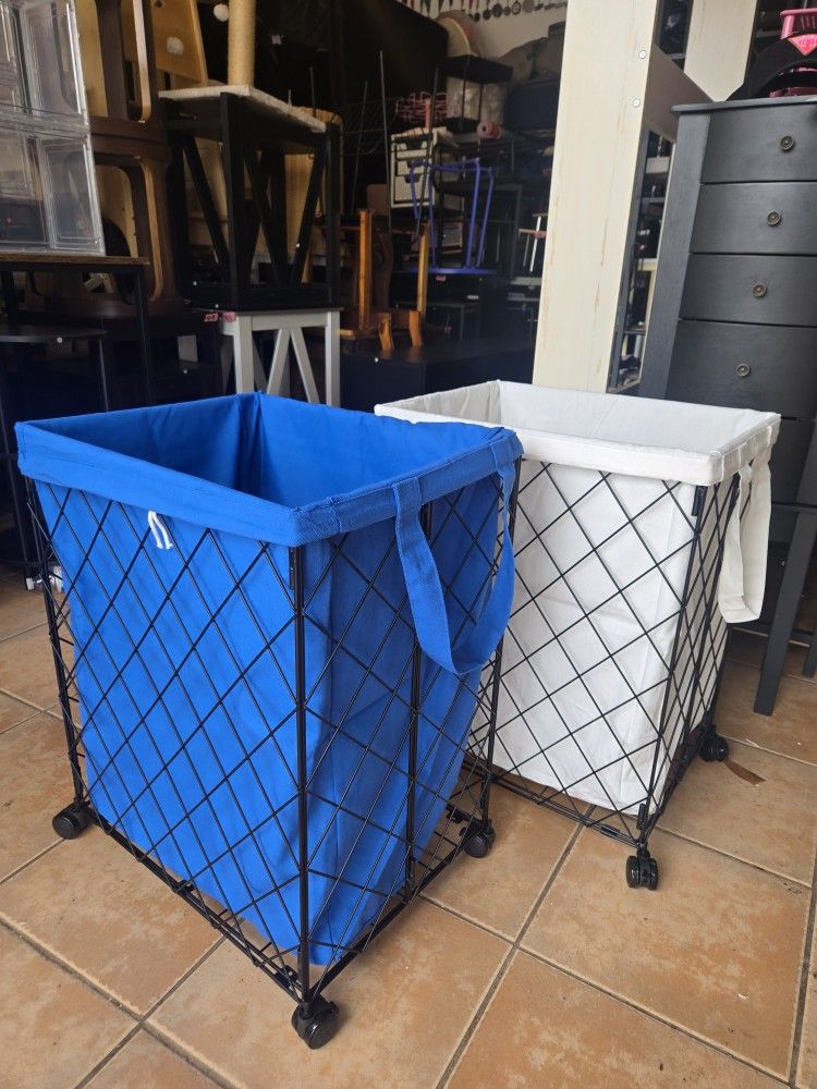 Multifunctional Laundry Basket with Wheels, Rolling Hamper, Detachable Lining, Metal Frame - Ideal for Bedrooms, Bathrooms, Laundry Room