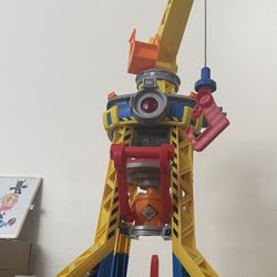 Paw patrol Figures And Vehicles Plus Construction Crane With All Parts