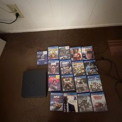 PlayStation 4 Slim With Games And PlayStation Vr Headset 