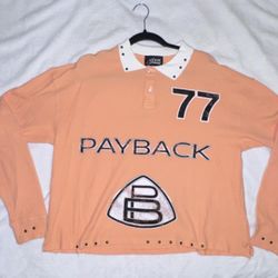 Triple Sevens Payback Studded Thermal Polo Long Sleeve Size Small