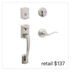 Kwikset Prescott satin nickel