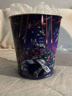 Transformers the movie the apology tour popcorn bucket and tumbler cup