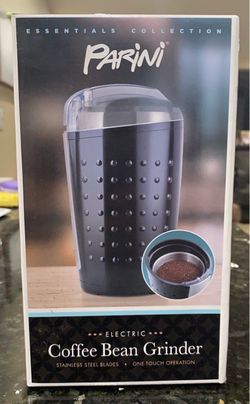 NEW Parini Electric Coffee Grinder One Touch 2.8oz Black