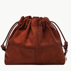 Fossil Leather/Suede Shoulder Bag