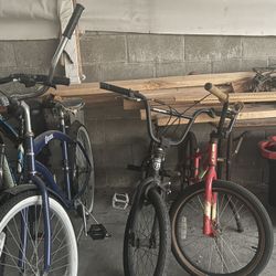 bikes for 150! bmx and beach cruiser all for 150 for all these!!