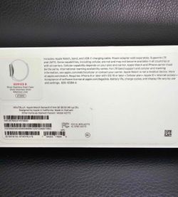 Brand New Apple Watch Series 8 [GPS + Cellular 41mm] Smart Watch w/Silver Stainless Steel Case w/ Silver Milanese Loop