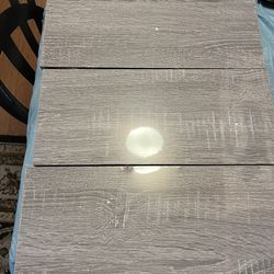 3 Tier Gray Wooden Shelves