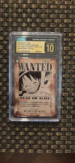 One Piece  Carrying on his will - OP13-118 Pristine 10