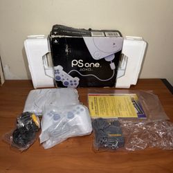 Sony PlayStation PSone PS one PS1 White Game Console Complete Open Box