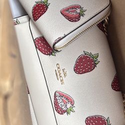 Coach Strawberry Klare Cross Body Bag 