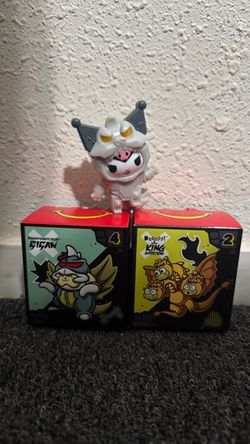 McDonald's Hello Kitty x Godzilla Happy Meal Toys