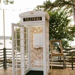 Handmade phone booth 