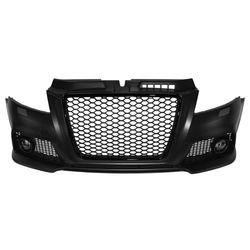 For 09-13 Audi 8P A3, RS3 Style Front Bumper with Black Grille & Fog Lamp