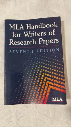 MLA Handbook for Writers of Research Papers, 7th Edition