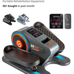 SITFIT, Sit Down and Cycle! Powered Foot Pedal Exerciser for Seniors, Under Desk Elliptical Exercise Bike, Leg Exerciser While Sitting. Peddler Exerci