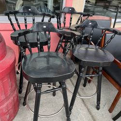 Black Wood Bar Stools Counter Stool (in Store) 
