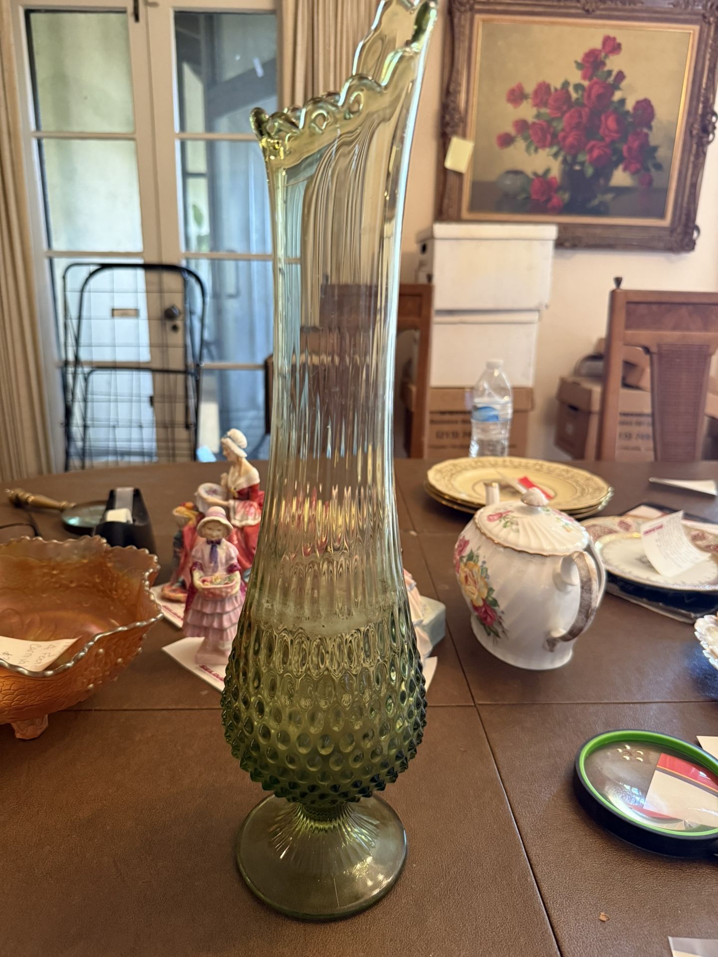 Fenton 18.5in Hobnail Swung Vase,All Products : American Fashion Style Bags On Sale