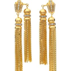 Rare House of Lavande Sunset double tassel earrings