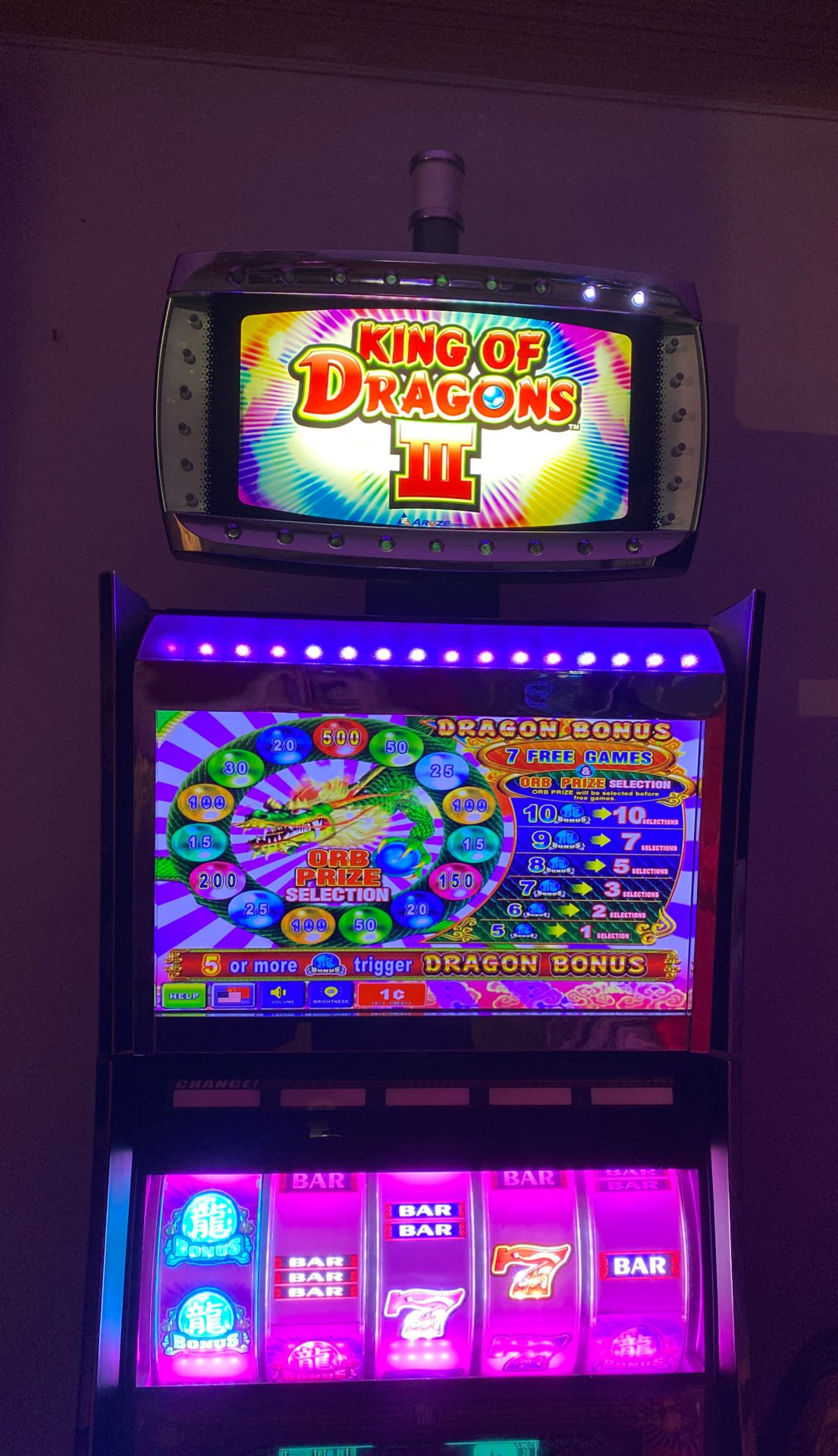 Casino machine