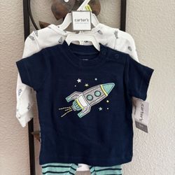 Baby Boy Three Piece Set Size 3 Months 