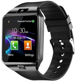 Smart Watch DZ09 Touchscreen Bluetooth Smartwatch Wrist Watch Sports Fitness Tracker with SIM SD Card Slot Camera Pedometer