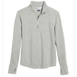 Vineyard Vines Women's Light Heather Grey Blank Dreamcloth Shep Quarter-Zip & Vineyard Vines Women's Dreamcloth Joggers