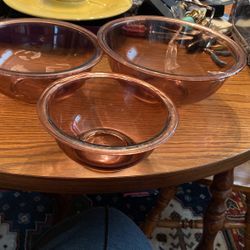 3piece Pyrex Amethyst Vintage