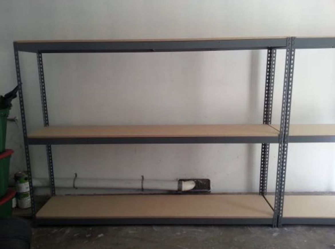 Warehouse Shelving 96 in W x 18 in D Industrial Boltless Garage Storage Racks New Commercial Steel Shelves Delivery & Assembly Available