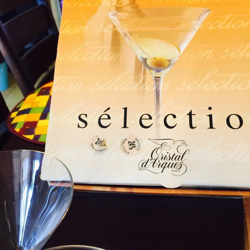 Cristal d'Arques France Martini glasses. What's your favorite Martini?