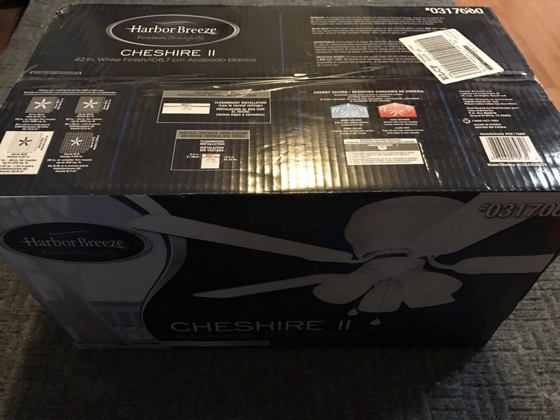 NEW Ceiling Fan (Harbor Breeze CHESHIRE II)