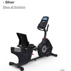 Brand new, never used, fully assembled. Schwinn 270 Recumbent Exercise Bike