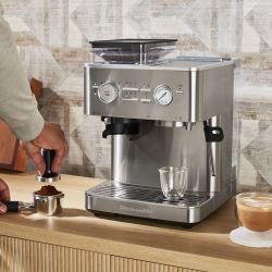 KITCHEN AID SEMI AUTOMATIC ESPRESSO WITH BURR GRINDER BRUSHED STAINLESS STEEL 2.5 L BRAND NEW