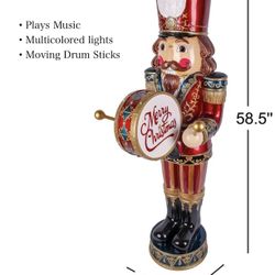 Nutcrackers 5FT Music And Moving