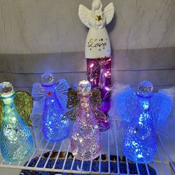 Angels Assorted Colors With Lights 